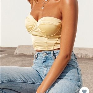 Koko Bustier Lemon Princess Polly top